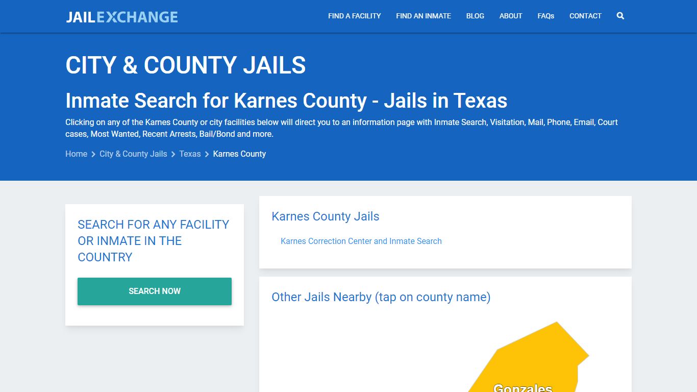 Inmate Search for Karnes County | Jails in Texas - Jail Exchange